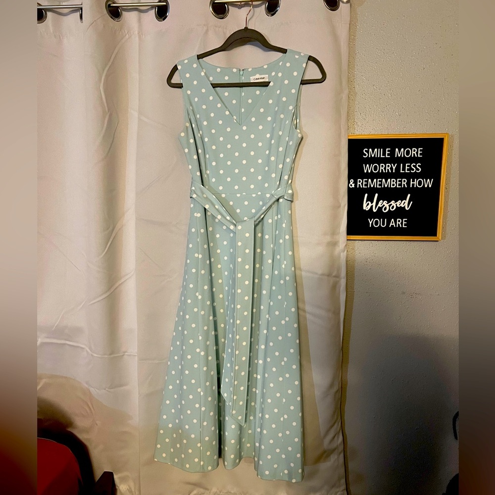 Calvin Klein Flare Midi Dress